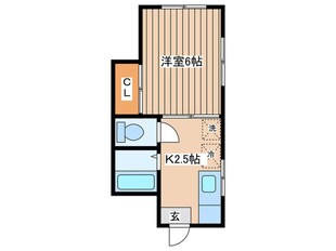 馬渕アパ－トの物件間取画像